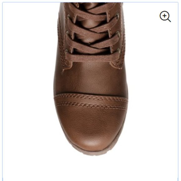 Boot Combat Brown Lace Up Zip NEW - Picture 2 of 5